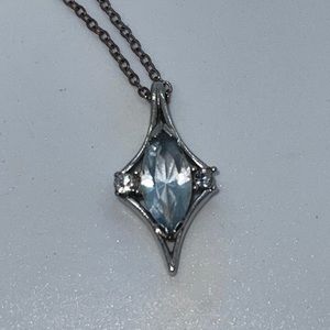 Silver Avon Pendant w/ Unknown Gemstones